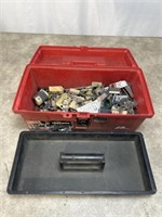 Plano toolbox with assorted hardware
