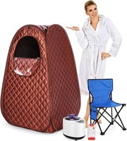 Portable Steam Sauna Tent with 2.6L Steamer