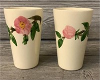 (2) Fenton Painted Cups Marked & #