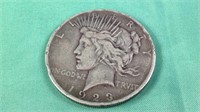 1923 silver peace dollar