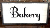 Bakery Metal sign In wooden frame