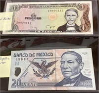 Mexico & Dominican republic currency