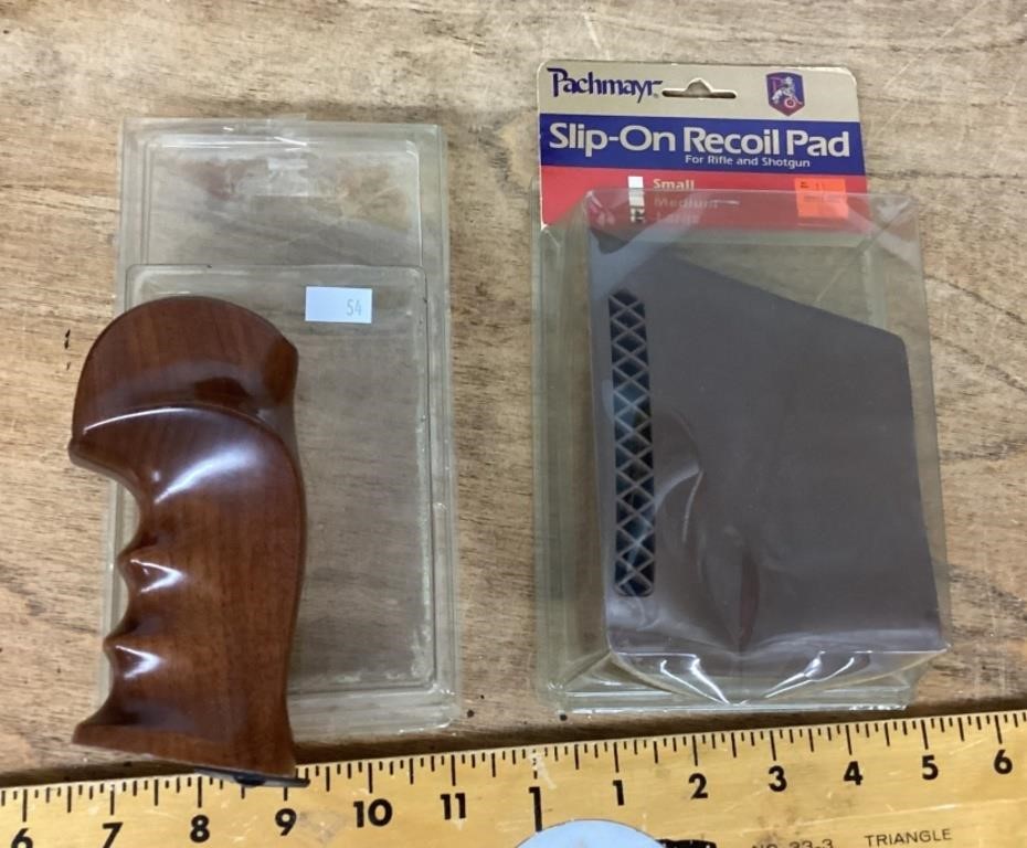 NEW wood pistol grips & recoil pad