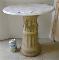 Short Outdoor Pillar Side Table / Stand