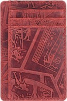 Egyptian Red Rfid Blocking Leather Wallet
