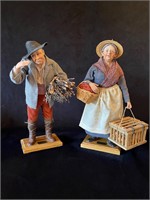 French Folk Art Couple by Lise Berger