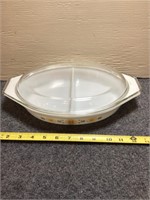Pyrex, "Town and Country" Divided Dish