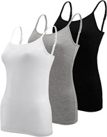 3 Pcs Basic Camisole for Women Tank Tops