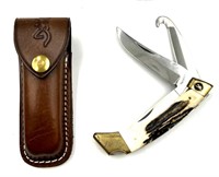 Browning Three Blade Model 524 Folding Knife