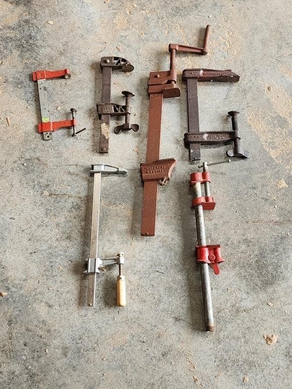 (6) 12" Bar Clamps