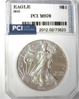 2016 Silver Eagle PCI MS70