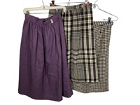 3 Evan Picone Wool Skirts