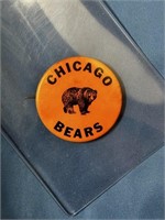 CHICAGO BEARS OLD FOOTBALL PIN 1 3/4"