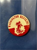 WASHINGTON REDSKINS OLD FOOTBALL PIN 1 3/4"