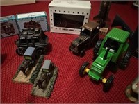 Tractors Trucks and Train Figurines, misc.