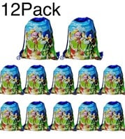 12 pcs of sonic Drawstring Party bags