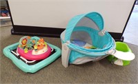 FISHER PRICE ON-THE-GO BABY DOME, WALKER....