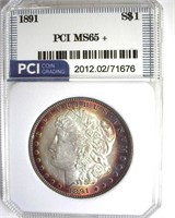 1891 Morgan MS65+ LISTS $4500