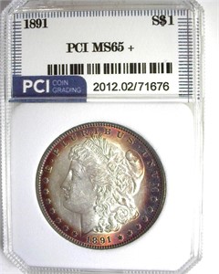 1891 Morgan MS65+ LISTS $4500