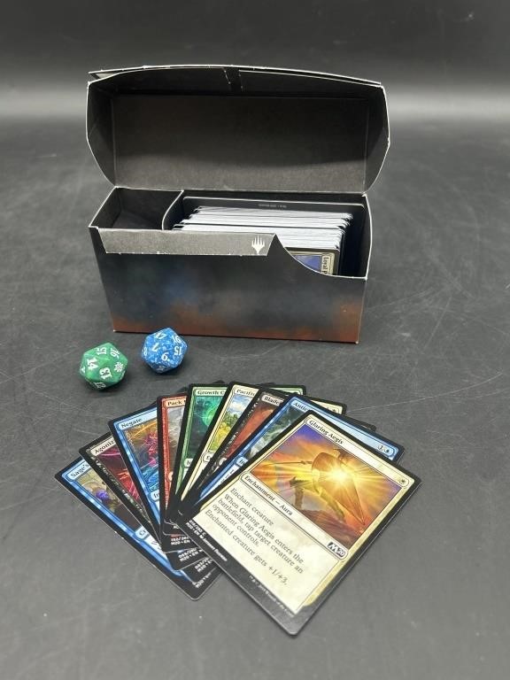 Magic The Gathering Box of Cards w/ Dice