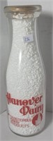 HANOVER DAIRY PINT ACL MILK BOTTLE