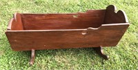 Wooden vintage cradle