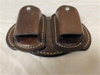 Nice Leather Ernie Hill Belt Dual Magazine Holder