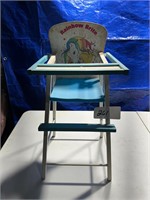 Rainbow bright mini highchair