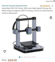 3D PRINTER (OPEN BOX, UNTESTED)