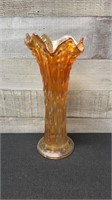 Vintage Fenton April Showers Carnival Glass Vase 1