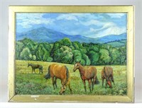 Painting: Horses in Landscape