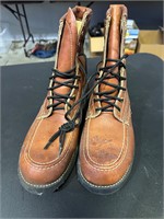 Vintage 80s Leather Boots Brown