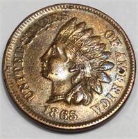 1865 Indian Head Penny High Grade Rare Date