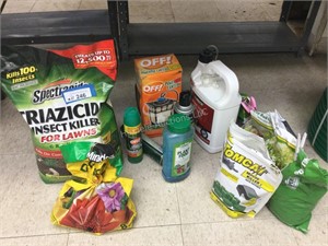 Lot of insecticide and garden items
