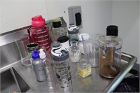 Water bottles, jars, vases