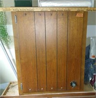 Wooden Top Cabinet. Contents Not Included