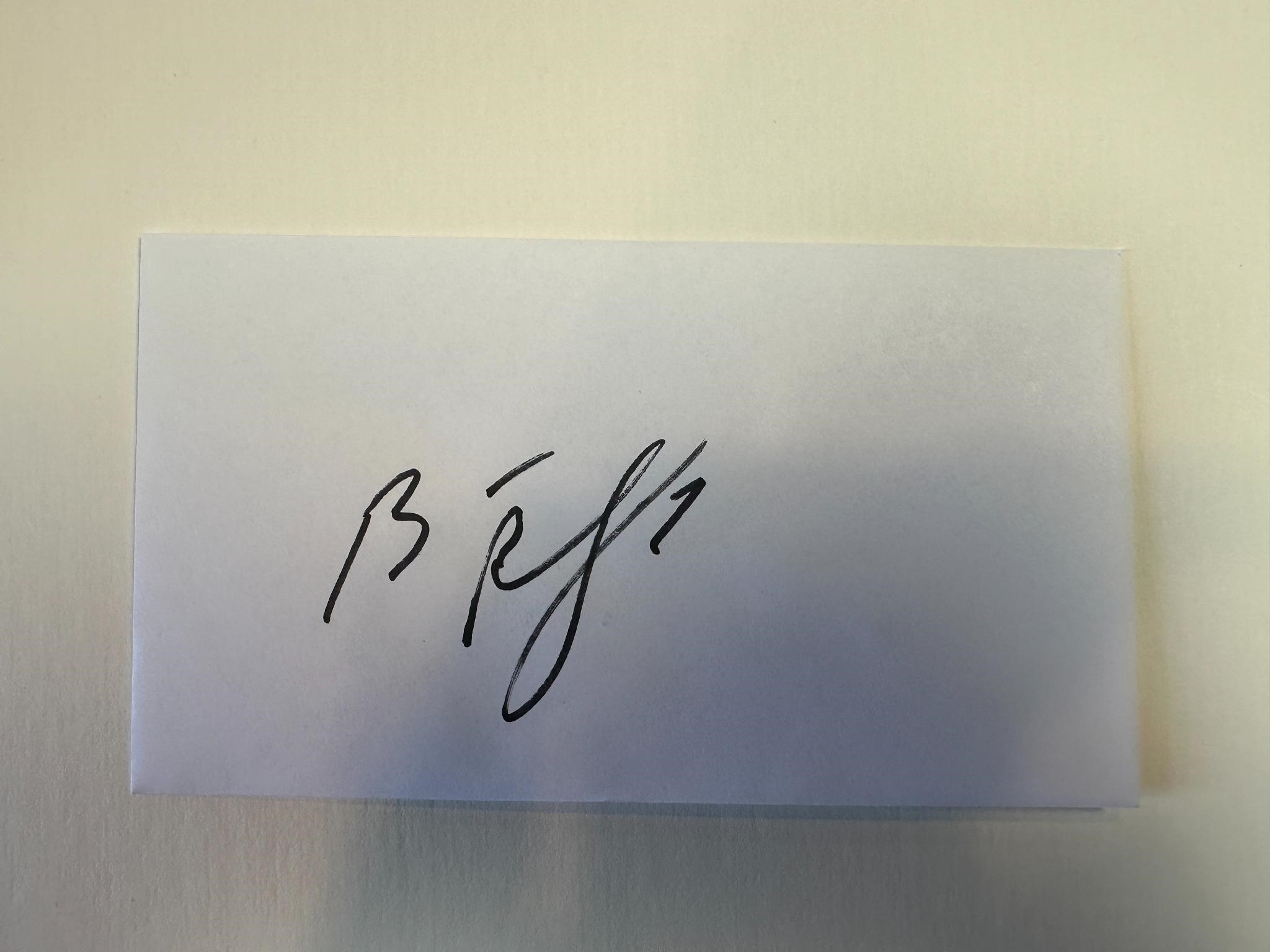 Ben Roethlisberger Cut Autograph