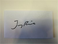 Jerry Rice Cut Autograph