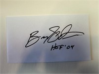 Barry Sanders Cut Autograph