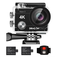 Dragon Touch 4K Action Camera 20MP Vision 3 Underw