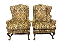 Pair matching wing chairs