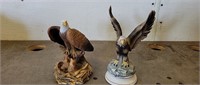 (2) Eagle Figurines