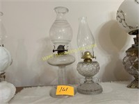 2 Glass Lamps