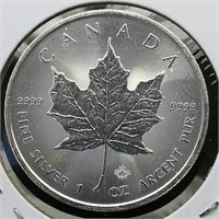 2020 Canada $5 Silver Maple Leaf 1 t oz.