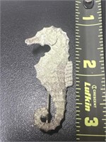 Sterling Silver Sea Horse Pin 4.64 Grams