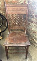 Dining Chair, Spindles & Carved Back