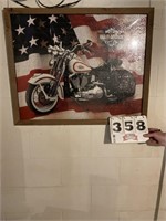Harley Davidson framed puzzle