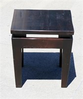 Solid Wood Dark Finish Side Table