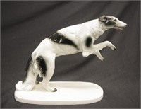 Volkstedt Germany ceramic dog figure