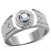 Glamorous .37ct White Sapphire Ring